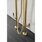 Aqua Vintage CCK8407DKL Freestanding Tub Faucet with Supply Line, Stop Valve, Brushed Brass CCK8407DKL - alternate 6